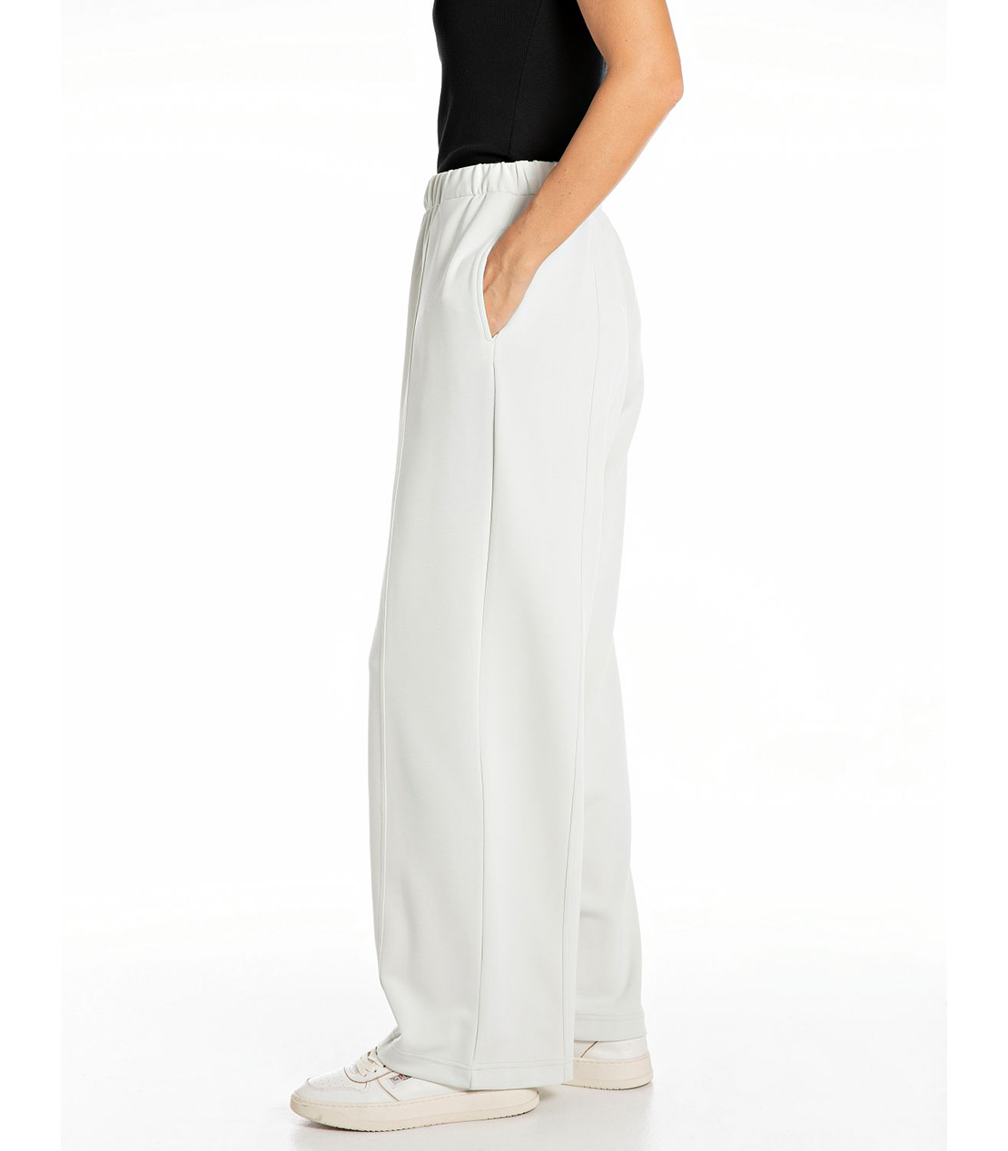 ストレッチジャージーワイドパンツ 詳細画像 オフホワイト 3